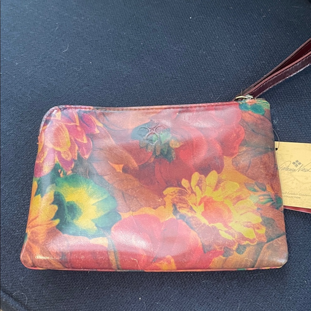 Patricia Nash Leather Wristlet.  New with tags